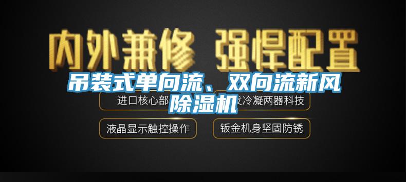 吊裝式單向流、雙向流新風除濕機