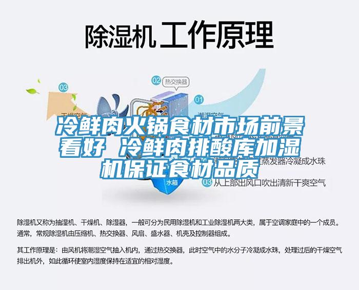 冷鮮肉火鍋食材市場前景看好 冷鮮肉排酸庫加濕機保證食材品質