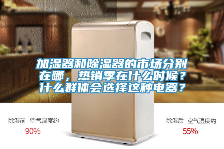 加濕器和除濕器的市場分別在哪，熱銷季在什么時候？什么群體會選擇這種電器？