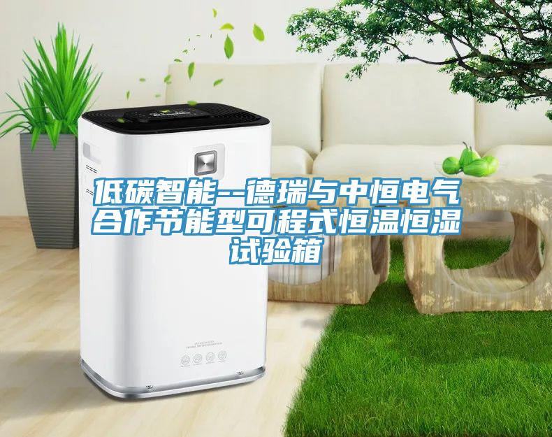 低碳智能--德瑞與中恒電氣合作節能型可程式恒溫恒濕試驗箱