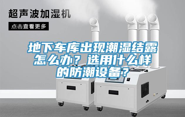 地下車庫出現(xiàn)潮濕結露怎么辦？選用什么樣的防潮設備？