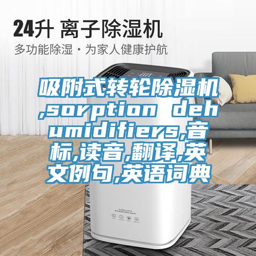 吸附式轉輪除濕機,sorption dehumidifiers,音標,讀音,翻譯,英文例句,英語詞典