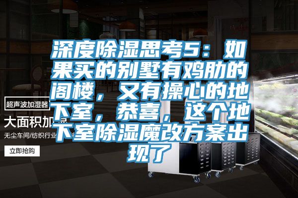 深度除濕思考5：如果買的別墅有雞肋的閣樓，又有操心的地下室，恭喜，這個地下室除濕魔改方案出現(xiàn)了