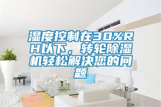 濕度控制在30%RH以下，轉(zhuǎn)輪除濕機(jī)輕松解決您的問題